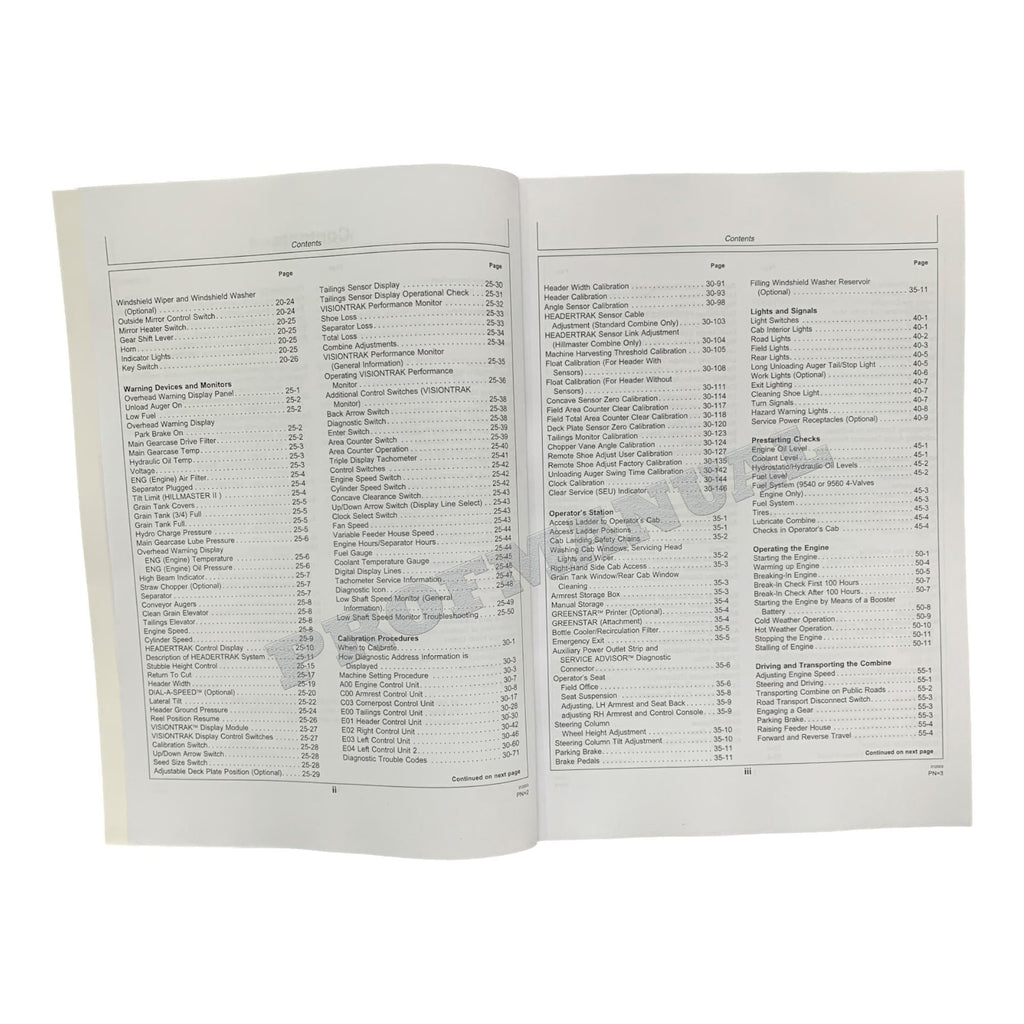 JOHN DEERE 9540 9560 9580 9640 9660 9680 MANUAL DEL OPERADOR DE LA COSECHADORA