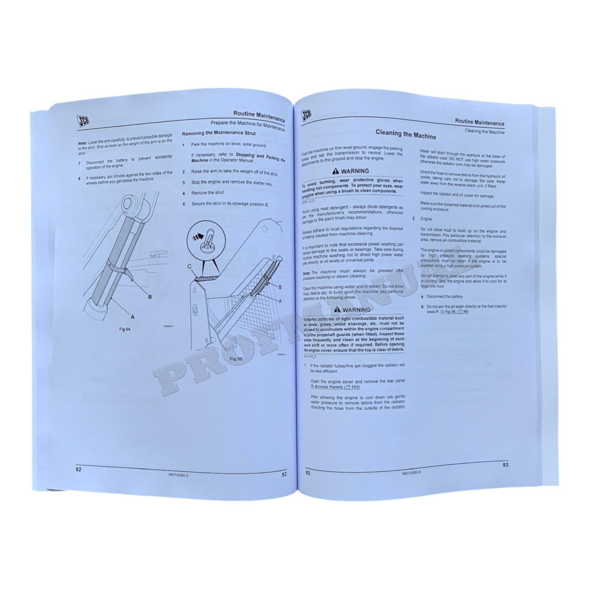 JCB ROBOT 190 190HF 190T 190THF Skid Steer Loader Operators Manual 980_4360