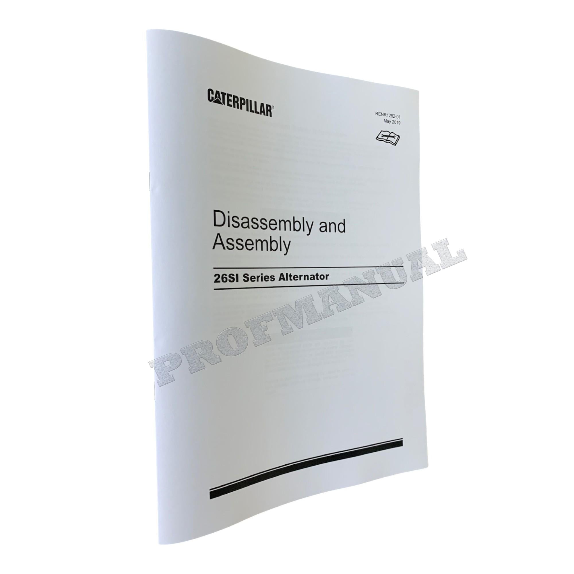 Manual de desmontaje y montaje del alternador Caterpillar serie CAT 26SI