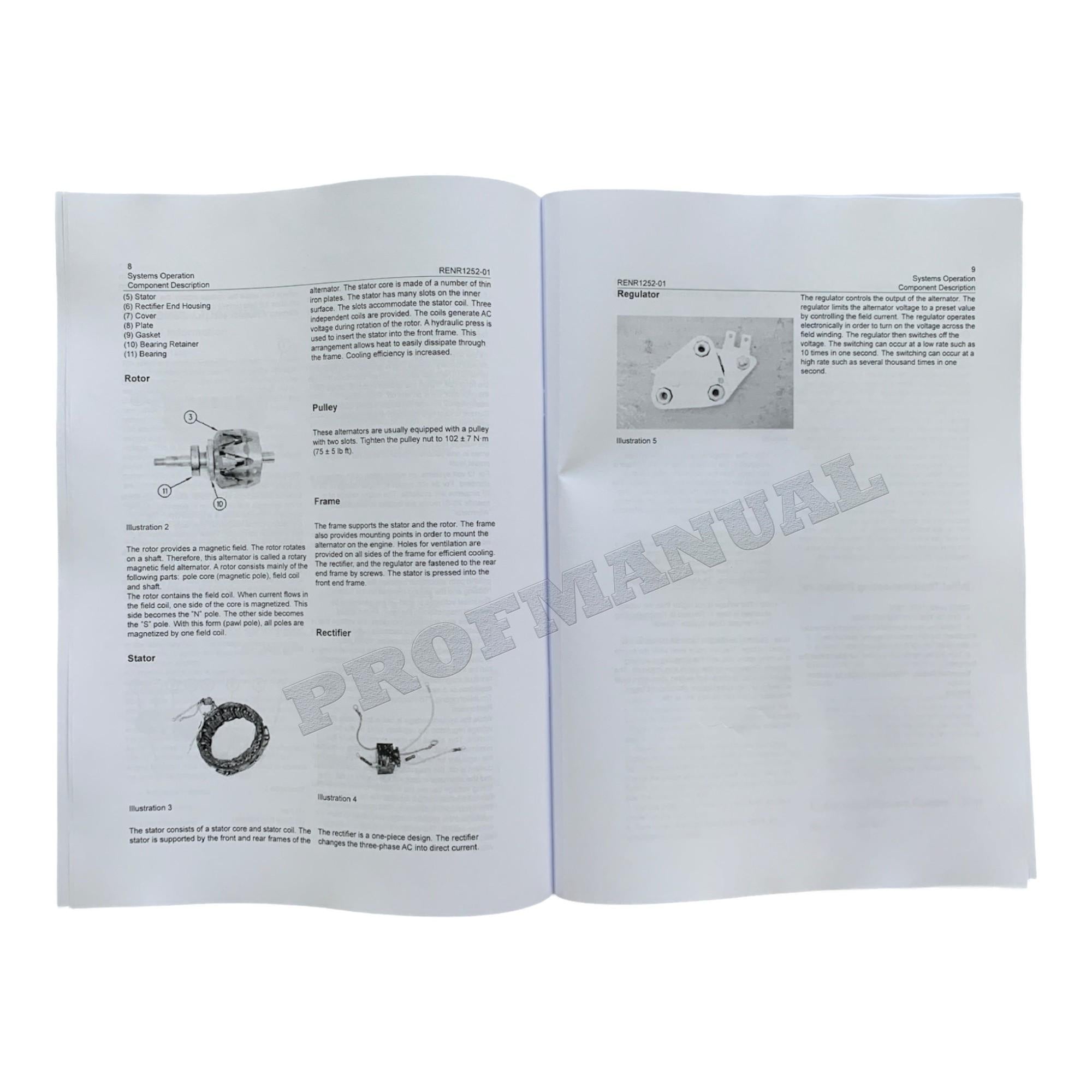 Manual de desmontaje y montaje del alternador Caterpillar serie CAT 26SI