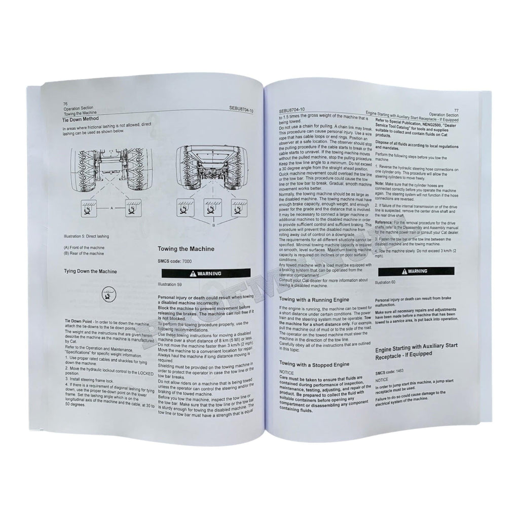 Manual de mantenimiento del operador de la taladora apiladora de ruedas Caterpillar 563C y 573C