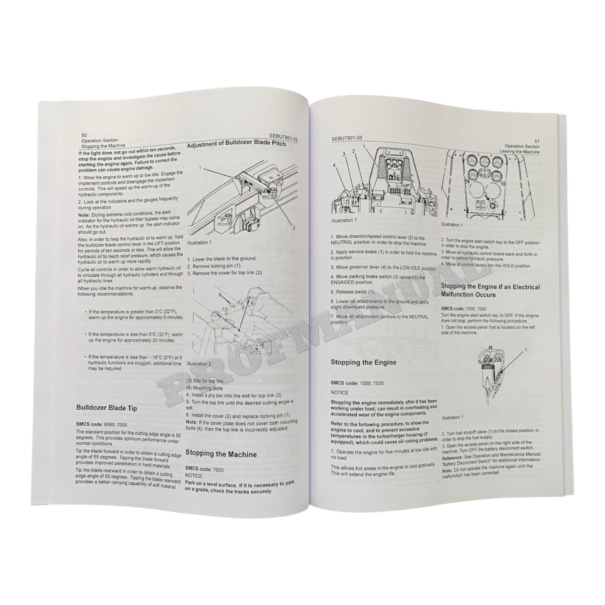 Caterpillar D3G D4G D5G Track Type Tractor Operators Maintenance Manual SEBU7801