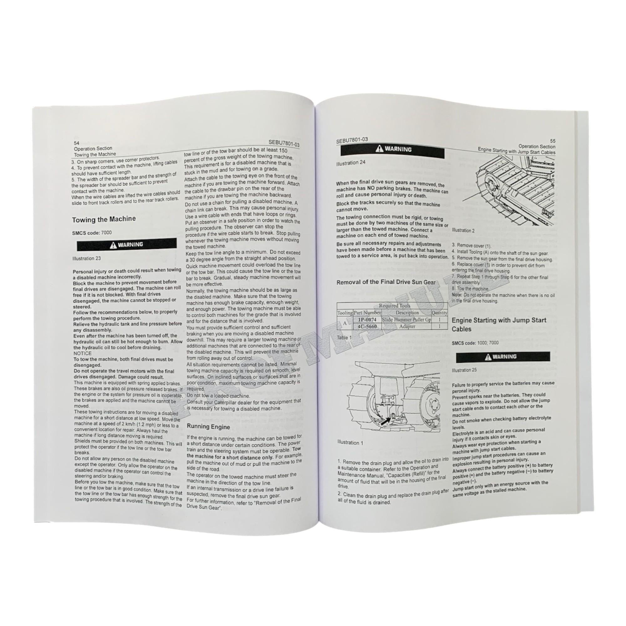 Caterpillar D3G D4G D5G Track Type Tractor Operators Maintenance Manual SEBU7801