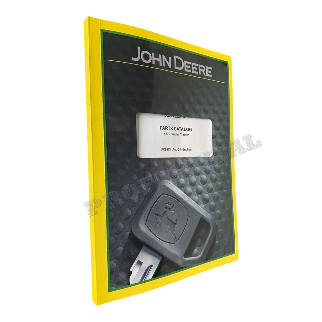 MANUAL DEL CATÁLOGO DE PIEZAS DEL TRACTOR JOHN DEERE X575