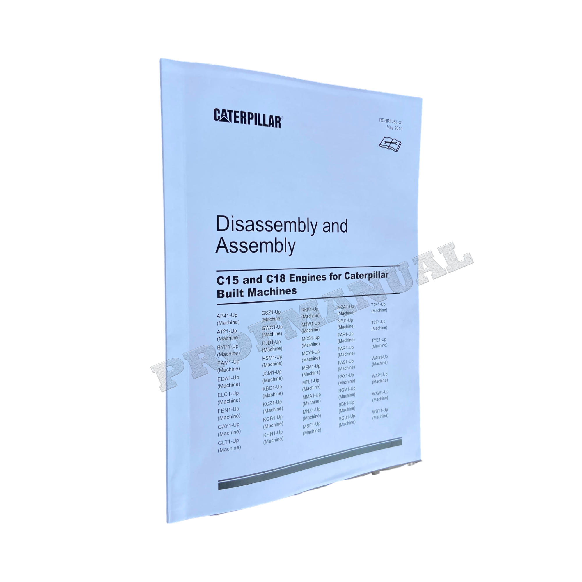 Caterpillar Cat C15 C18 ENGINE Disassembly Assembly Service Manual