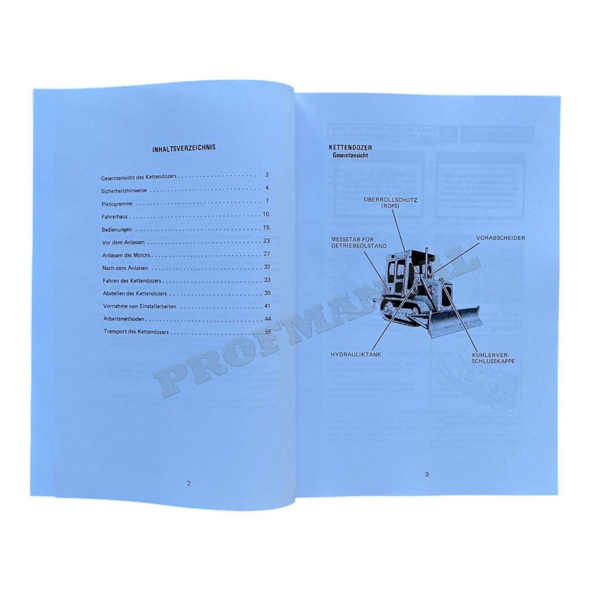 Caterpillar D4E Bulldozer Betriebsanleitung Wartungshandbuch