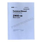 Hitachi ZW80-5B Wheel Loader Technical Manual Troubleshooting +Schematics