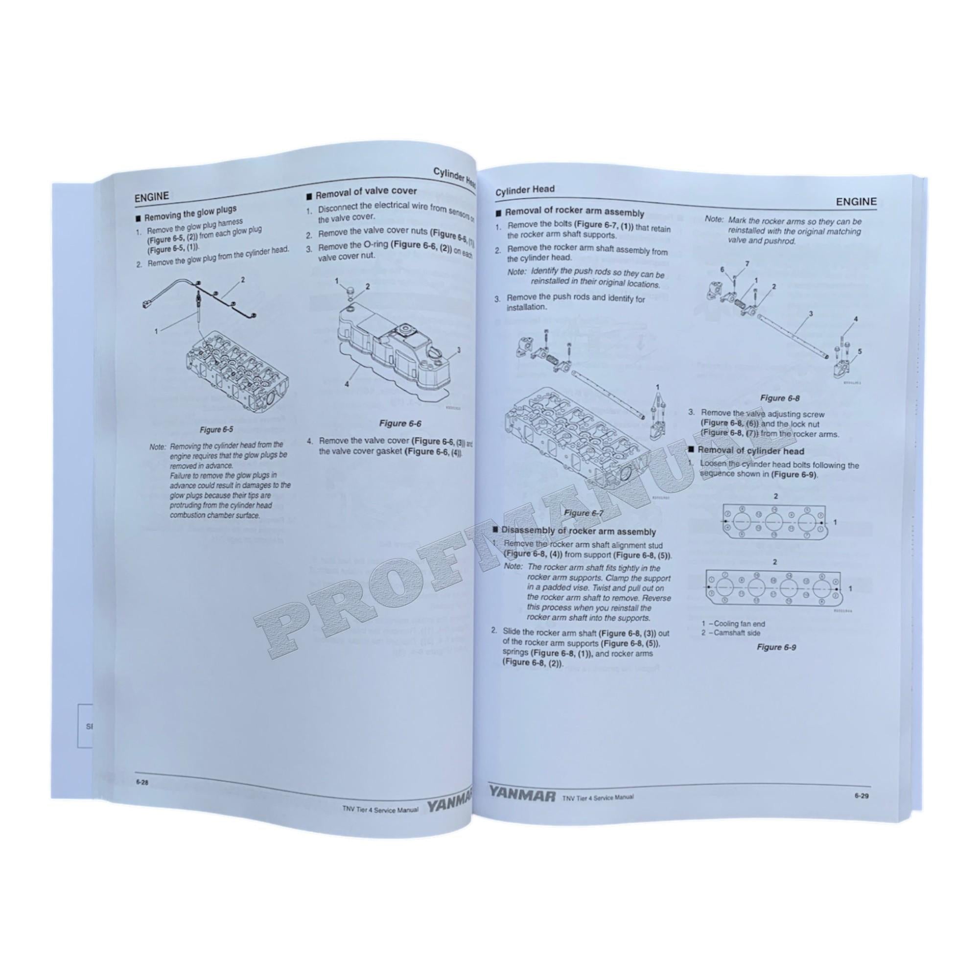 Hyundai YANMAR 4TNV98C ENGINE Hardcover Repair Service Manual