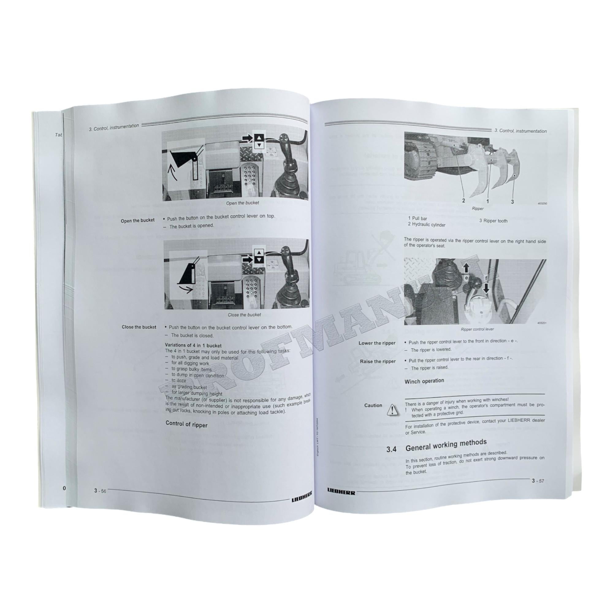 Liebherr LR622 B Litronic CRAWLER LOADER Operators manual 9084188