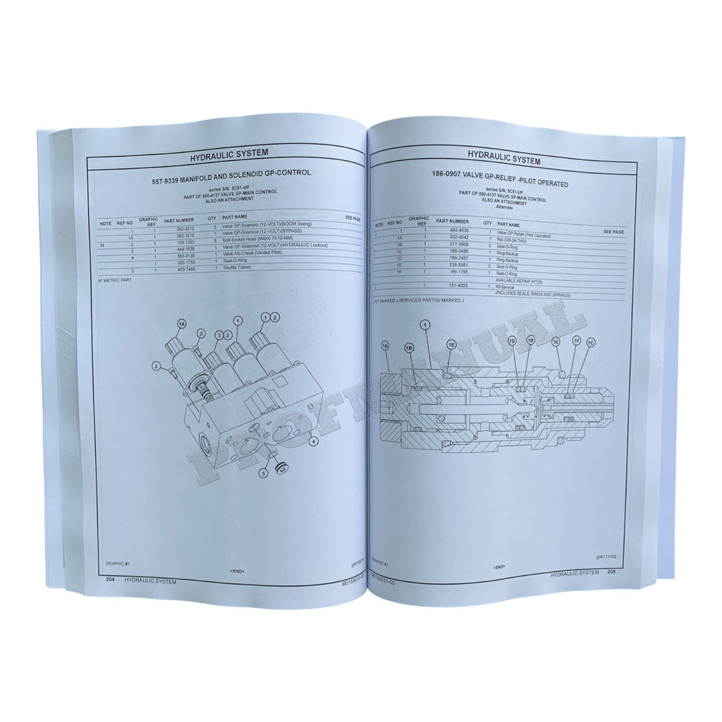 Caterpillar Cat 305 CR Mini Hydraulic Excavator Parts Catalog Manual M0159031