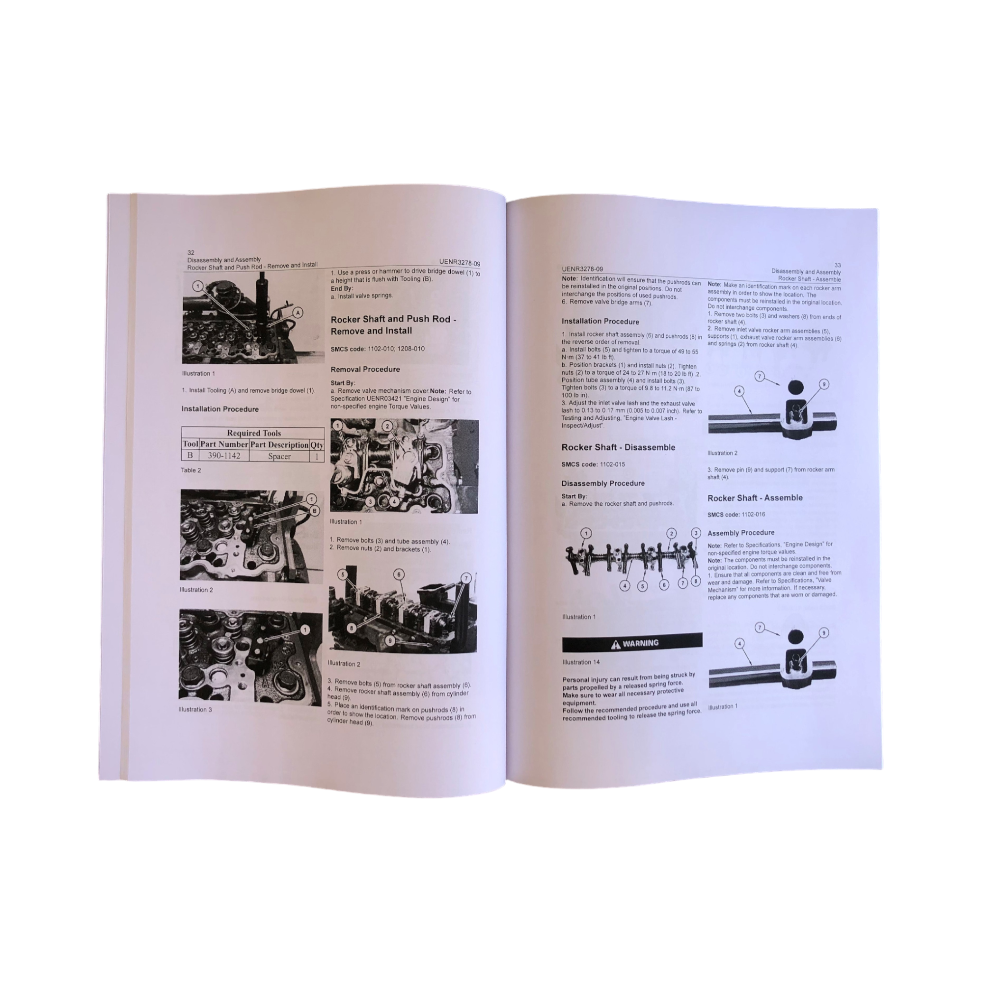 Caterpillar C3.3B Engine Disassembly Assembly Service Manual UENR3278-09