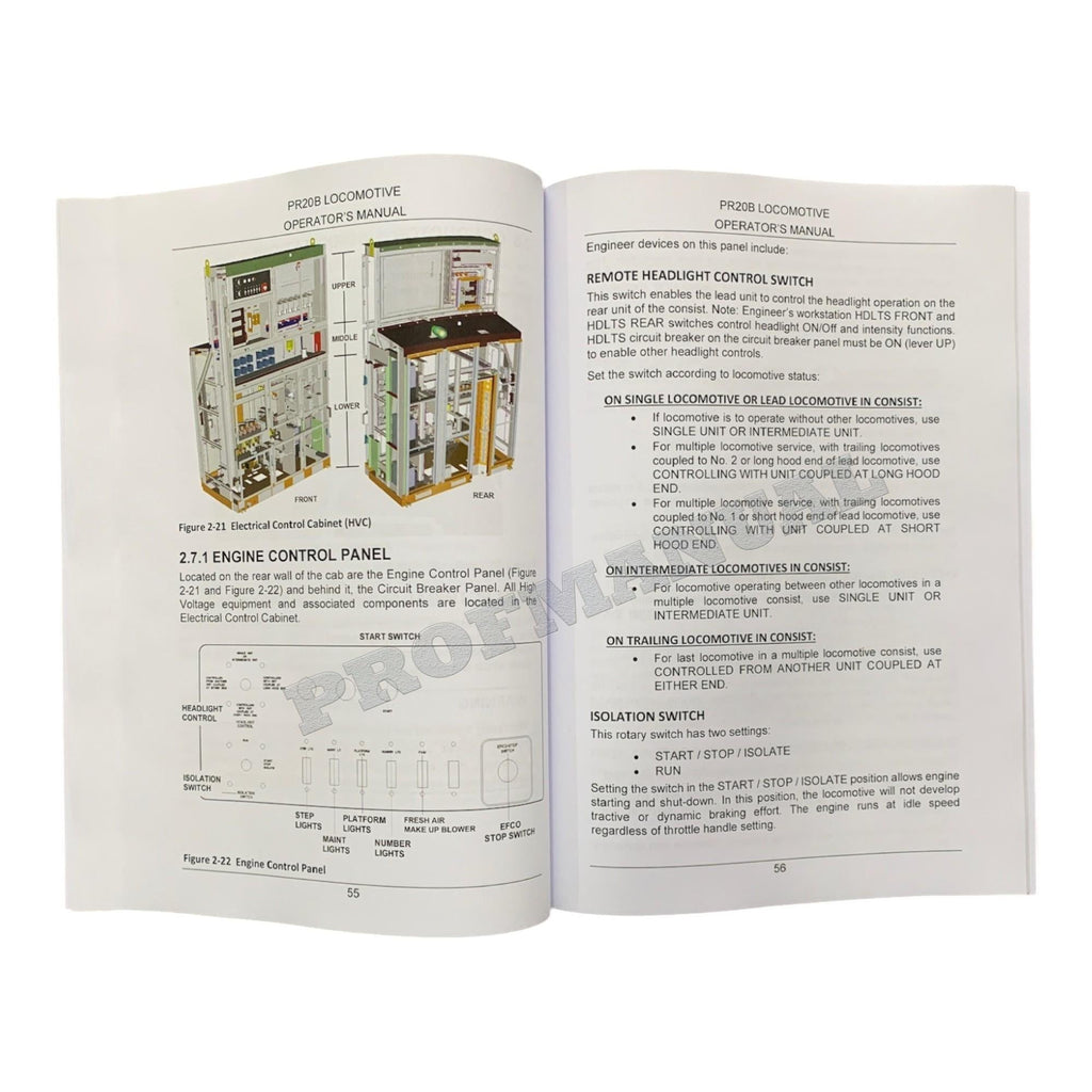 Caterpillar Cat PR20B Locomotive OPERATORS MAINTENANCE MANUAL
