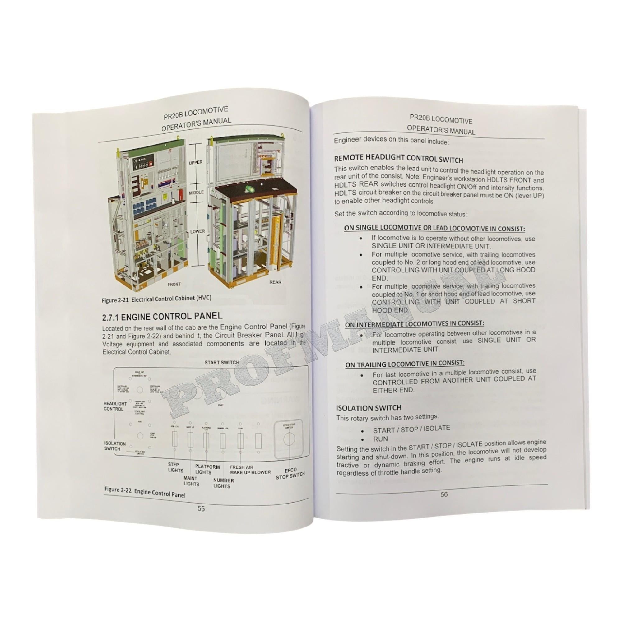 Caterpillar Cat PR20B Locomotive OPERATORS MAINTENANCE MANUAL