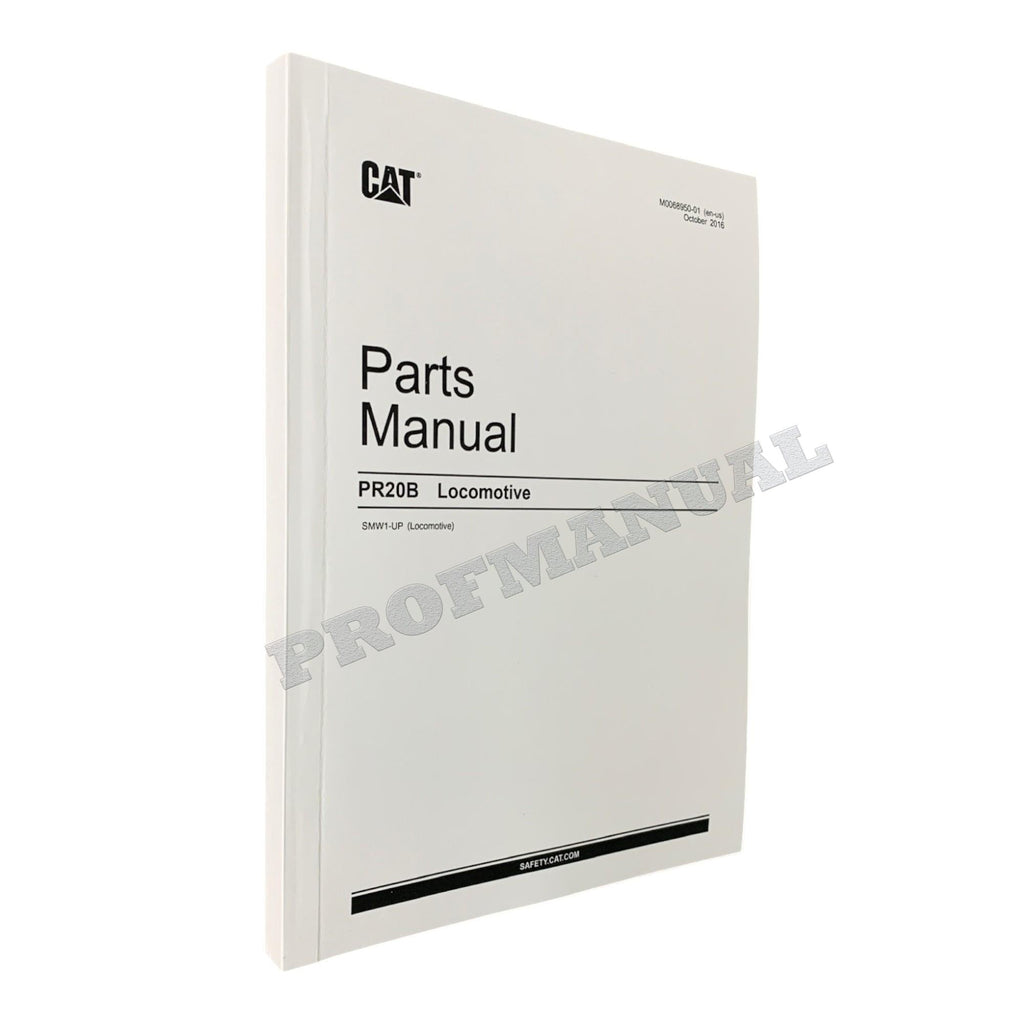 Manual del catálogo de piezas de la locomotora Caterpillar Cat PR20B