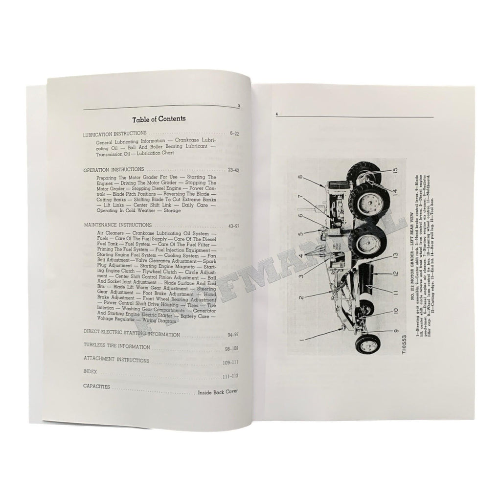 Manual del operador de la motoniveladora Caterpillar Diesel 212 00011037EN-US