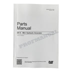 Caterpillar Cat 307.5 Mini Hydraulic Excavator Parts Catalog Manual