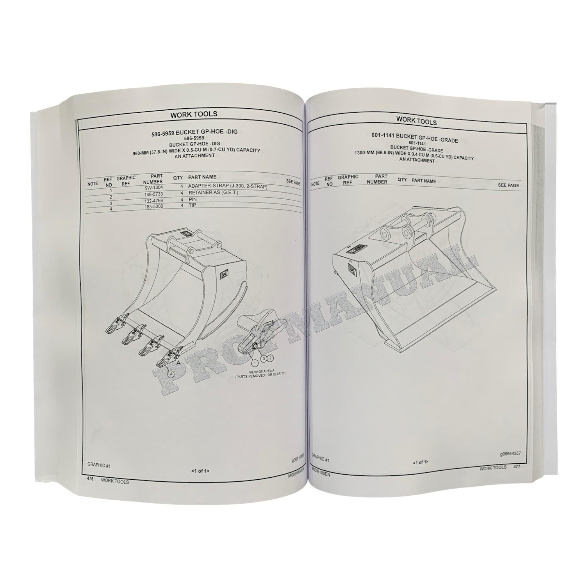 Caterpillar Cat 307.5 Mini Hydraulic Excavator Parts Catalog Manual