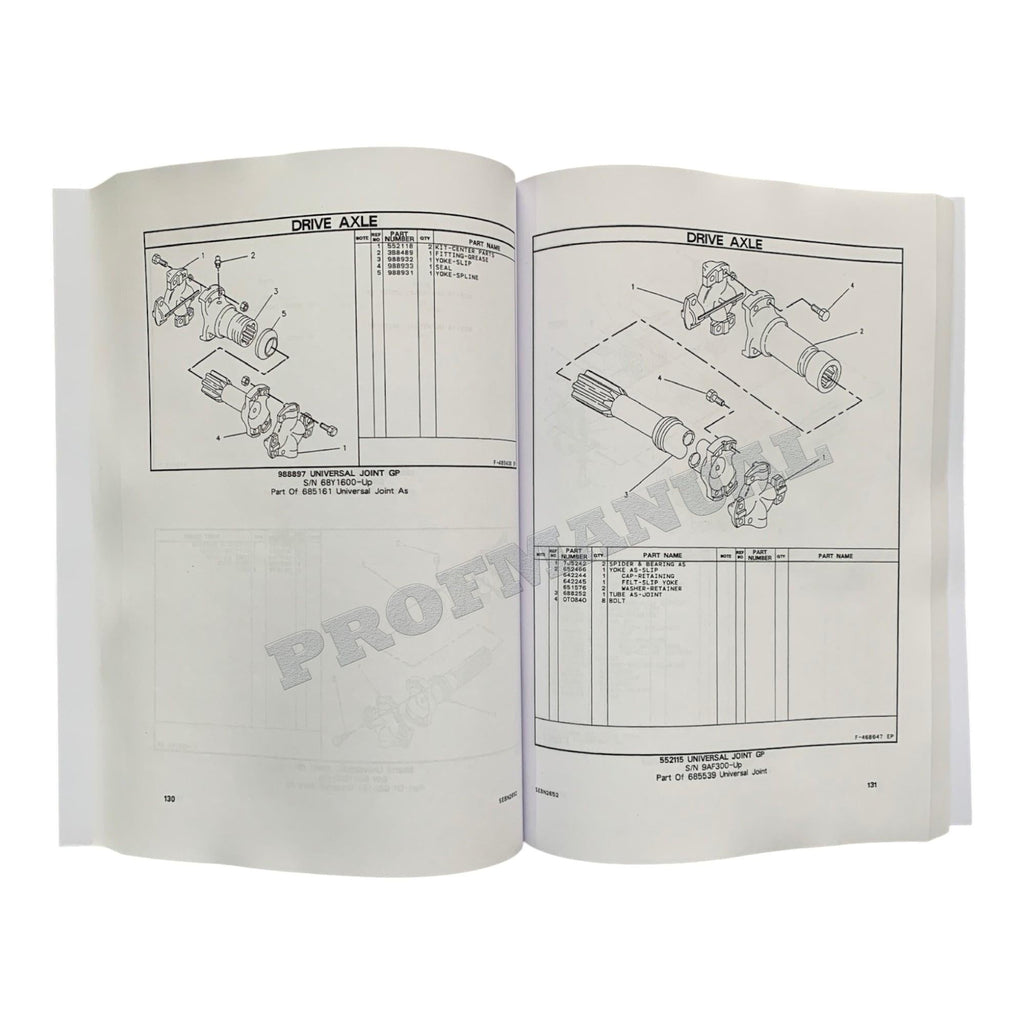 Caterpillar Cat V200B Lift Truck Off Highway Tractor Parts Catalog Manual