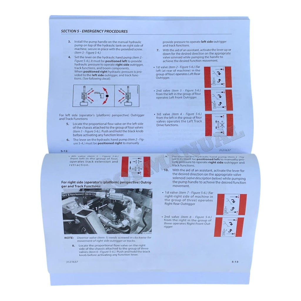 JLG X600AJ Compact Crawler Boom Maintenance Operation Operators Manual