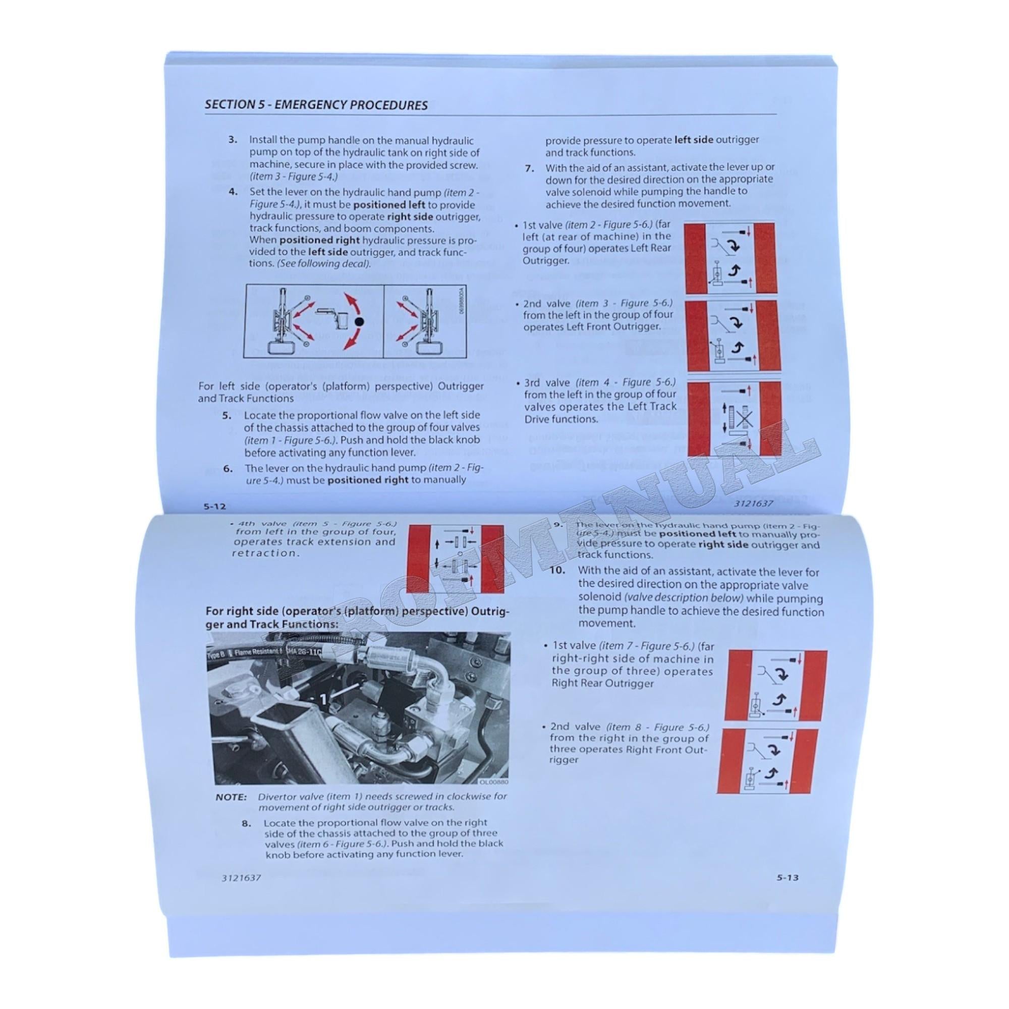 JLG X600AJ Compact Crawler Boom Maintenance Operation Operators Manual