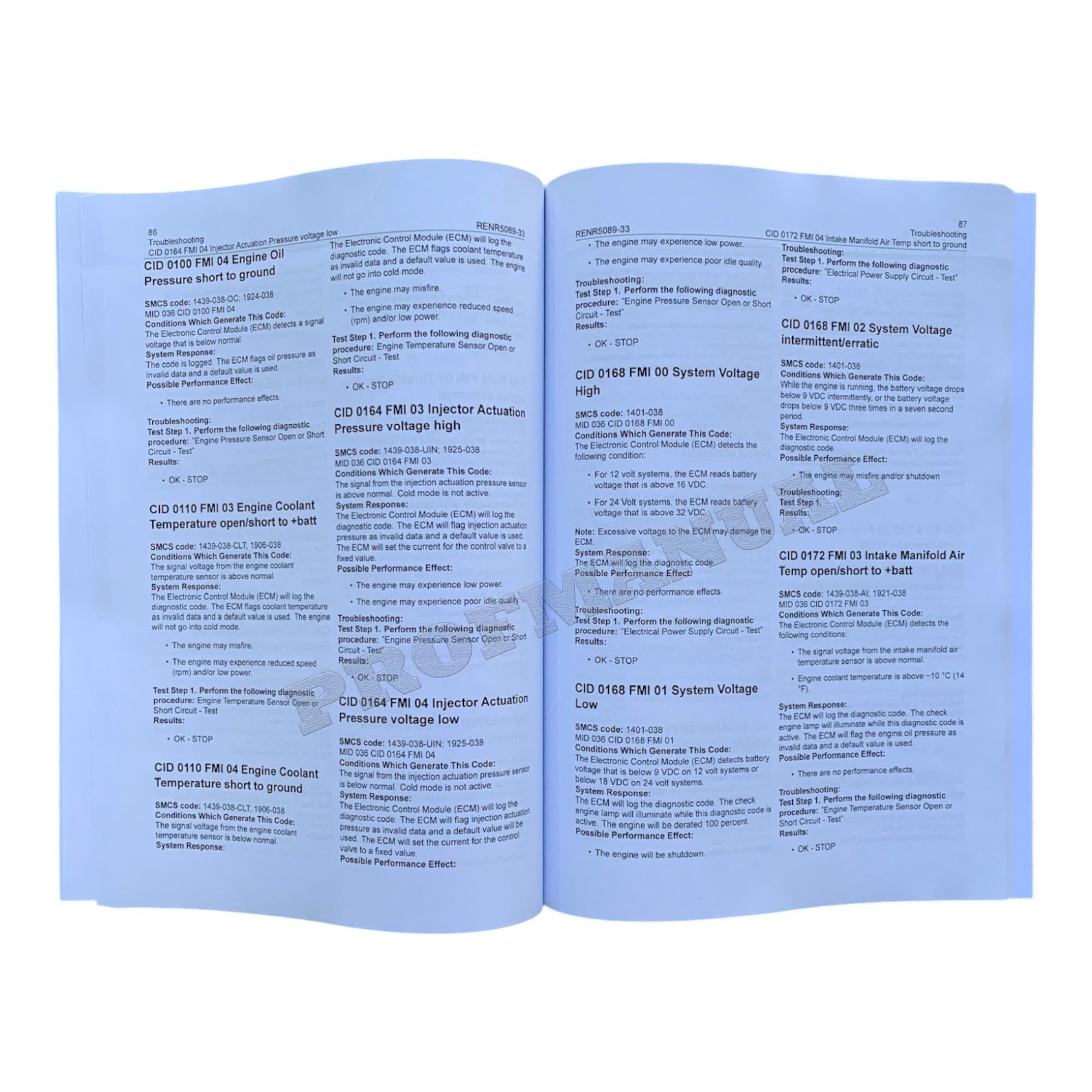 Caterpillar C7 Engine 328D Excavator Service Manual *Send serial number
