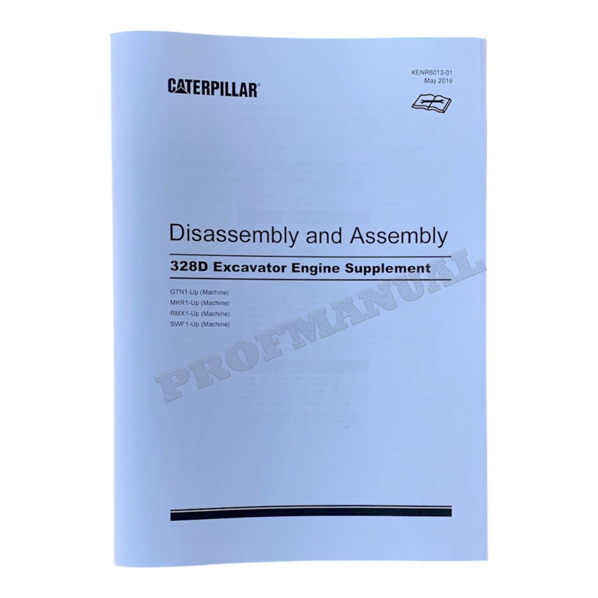 Caterpillar C7 Engine 328D Excavator Service Manual *Send serial number
