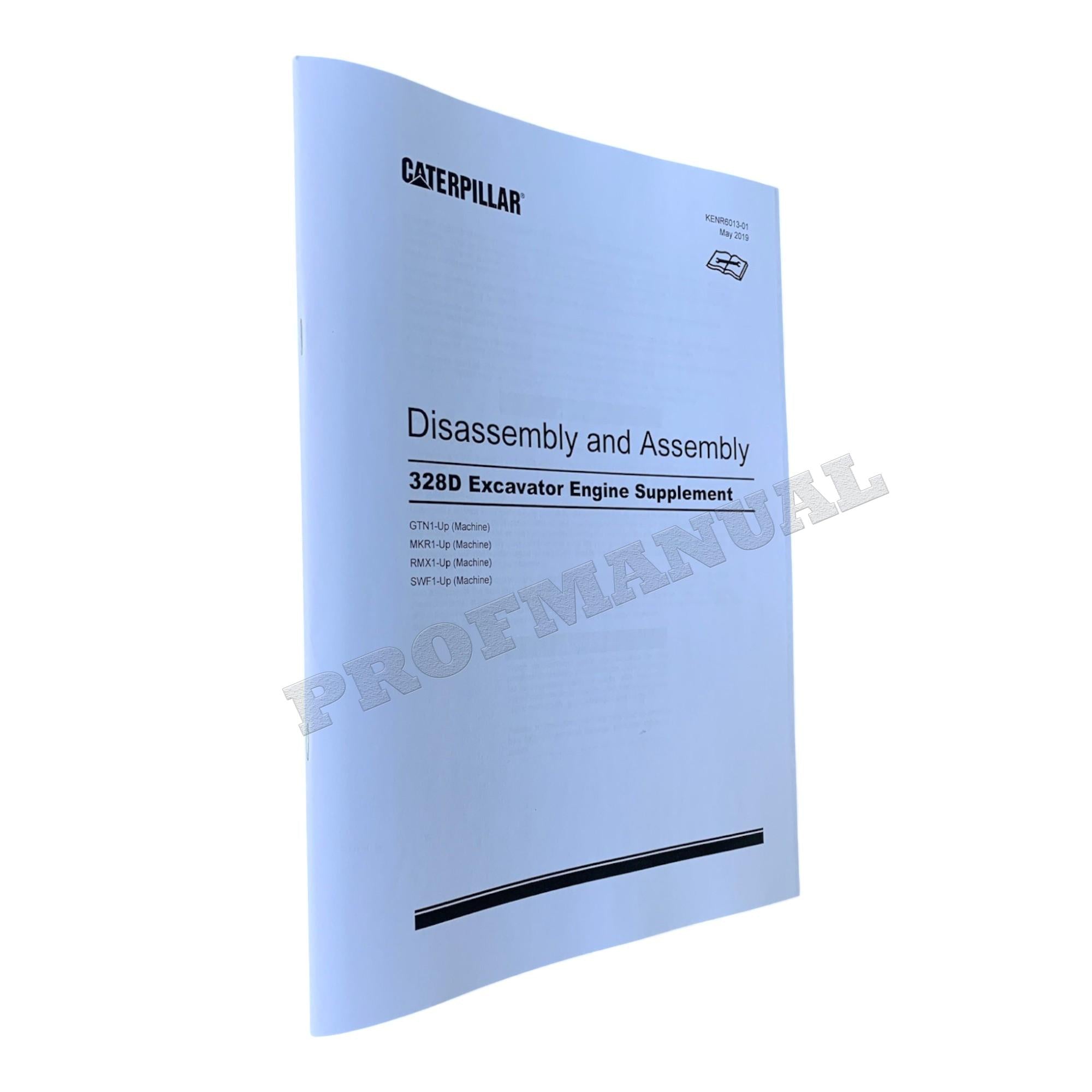 Caterpillar C7 Engine 328D Excavator Service Manual *Send serial number