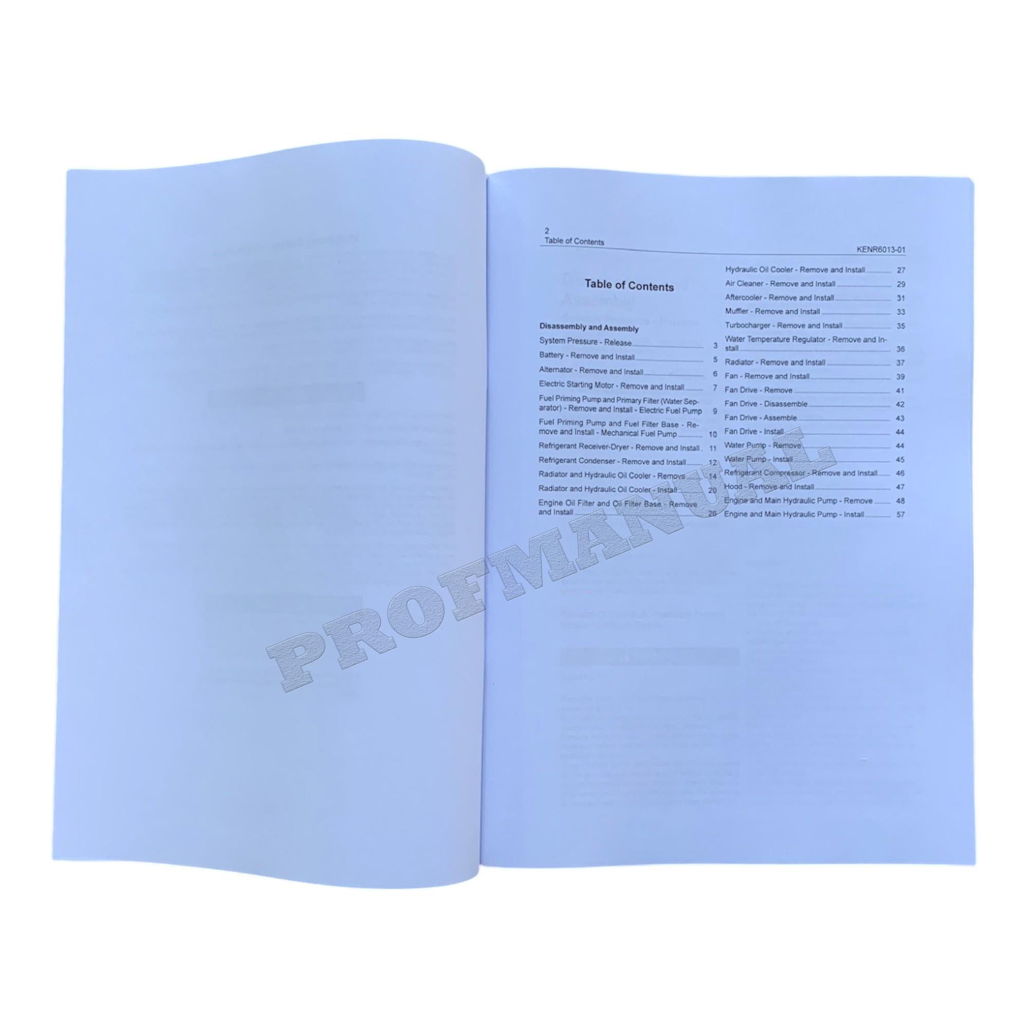 Caterpillar C7 Engine 328D Excavator Service Manual *Send serial number