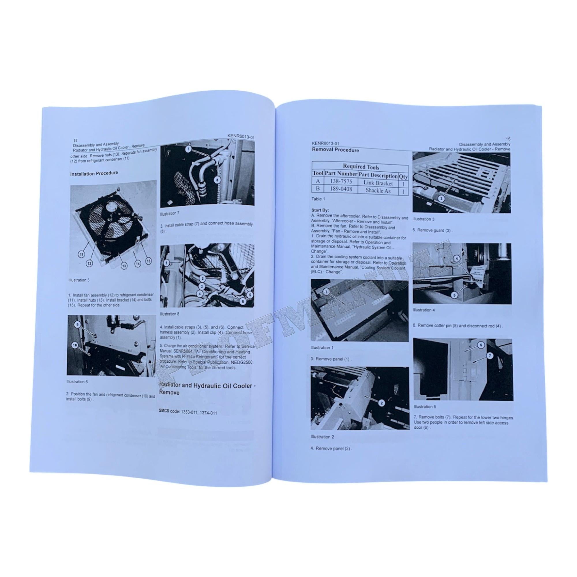 Caterpillar C7 Engine 328D Excavator Service Manual *Send serial number