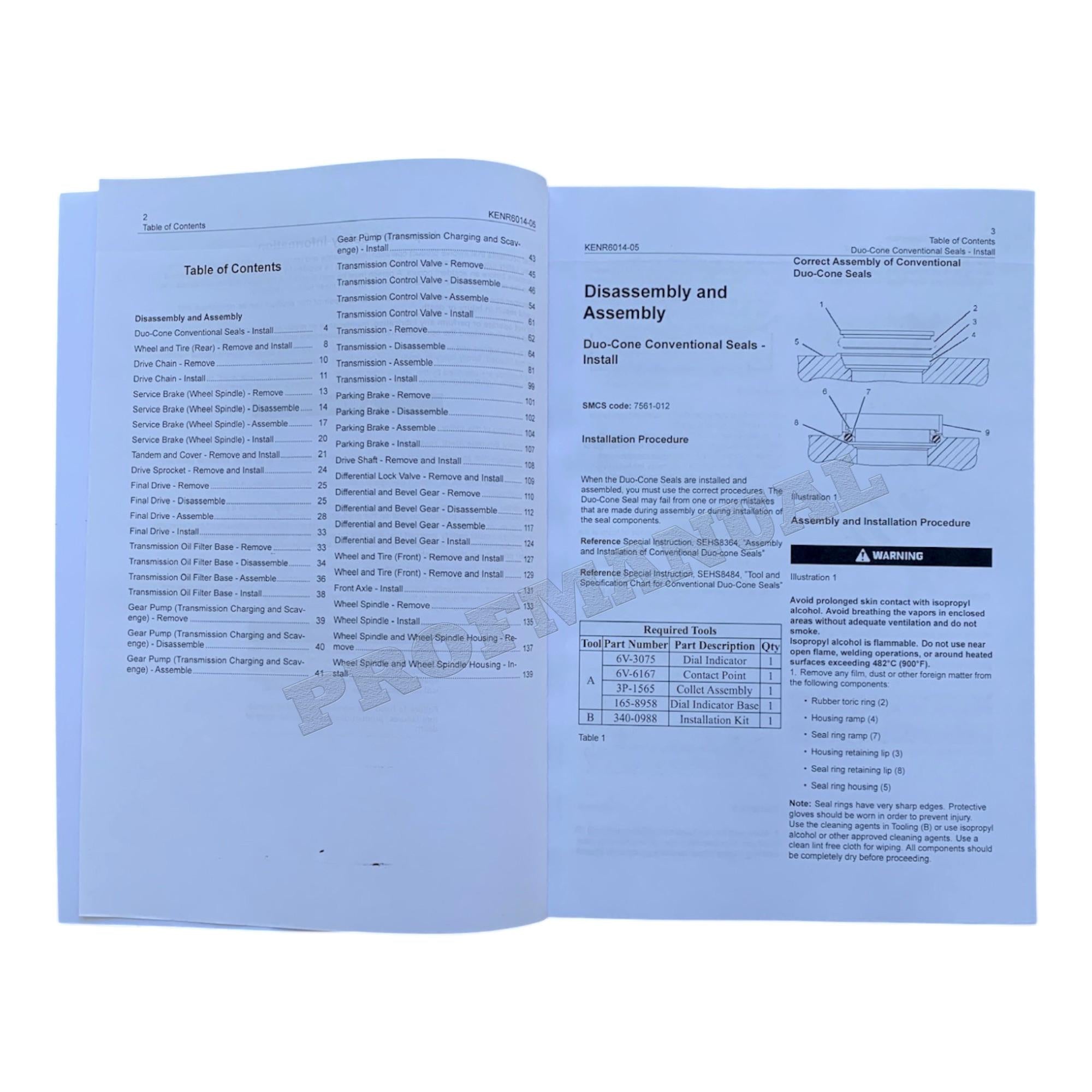 Caterpillar Cat 328D Excavator Disassembly Assembly Manual