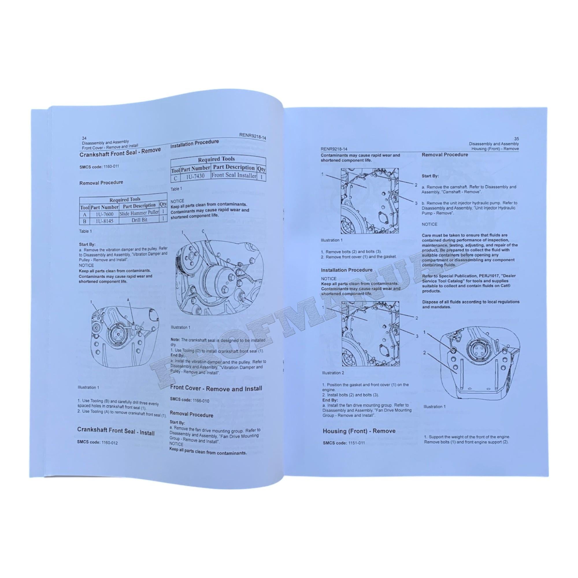 Caterpillar C7 Engine 328D Excavator Service Manual *Send serial number