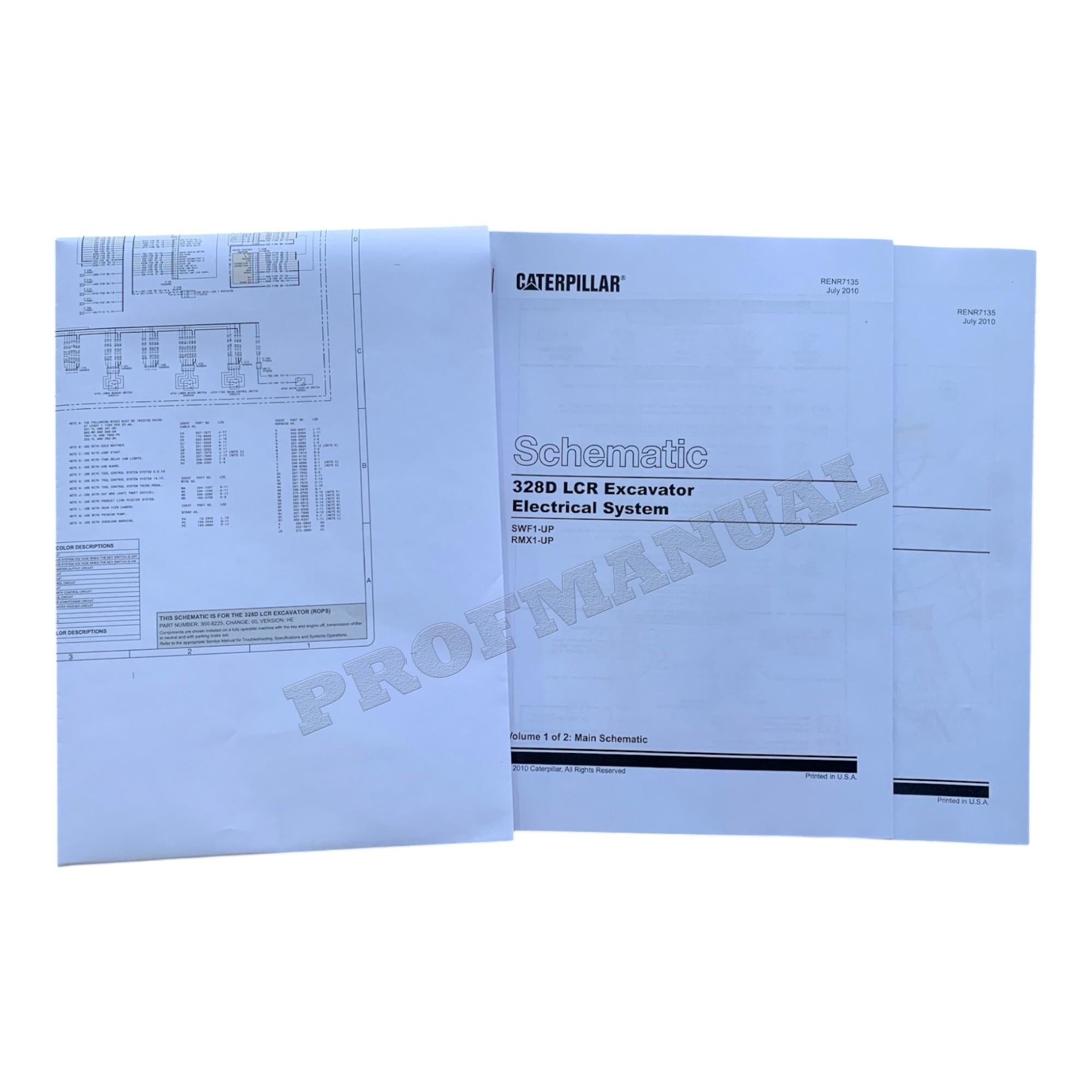Caterpillar 328D LCR Excavator Full Service Manual *Send serial number