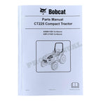 Manual del catálogo de piezas del tractor compacto Bobcat CT225