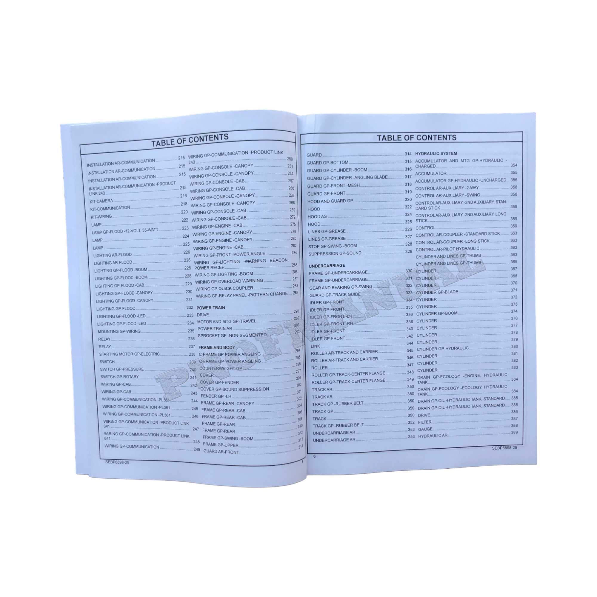 Caterpillar Cat 304E2 Mini Hydraulic Excavator Parts Catalog Manual