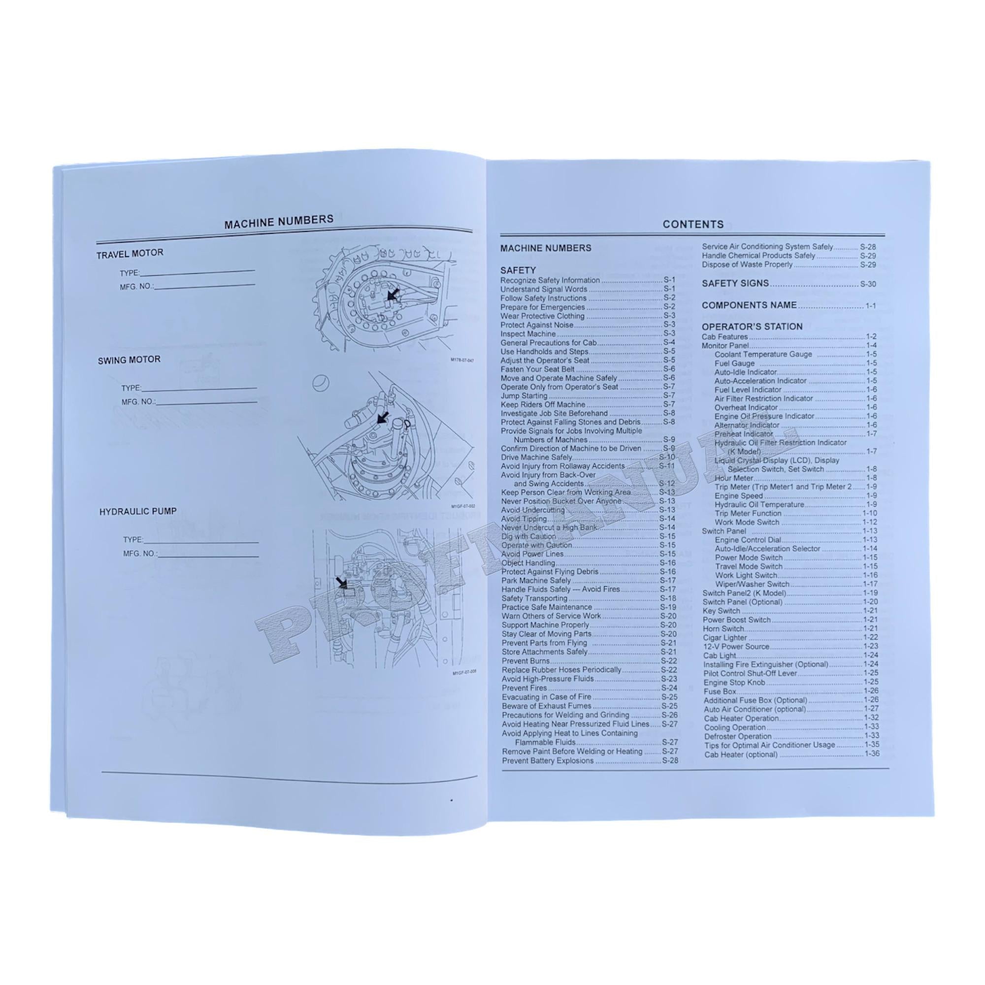 HITACHI ZAXIS ZX 125US 135US 225US 225USLC EXCAVATOR OPERATORS MANUAL