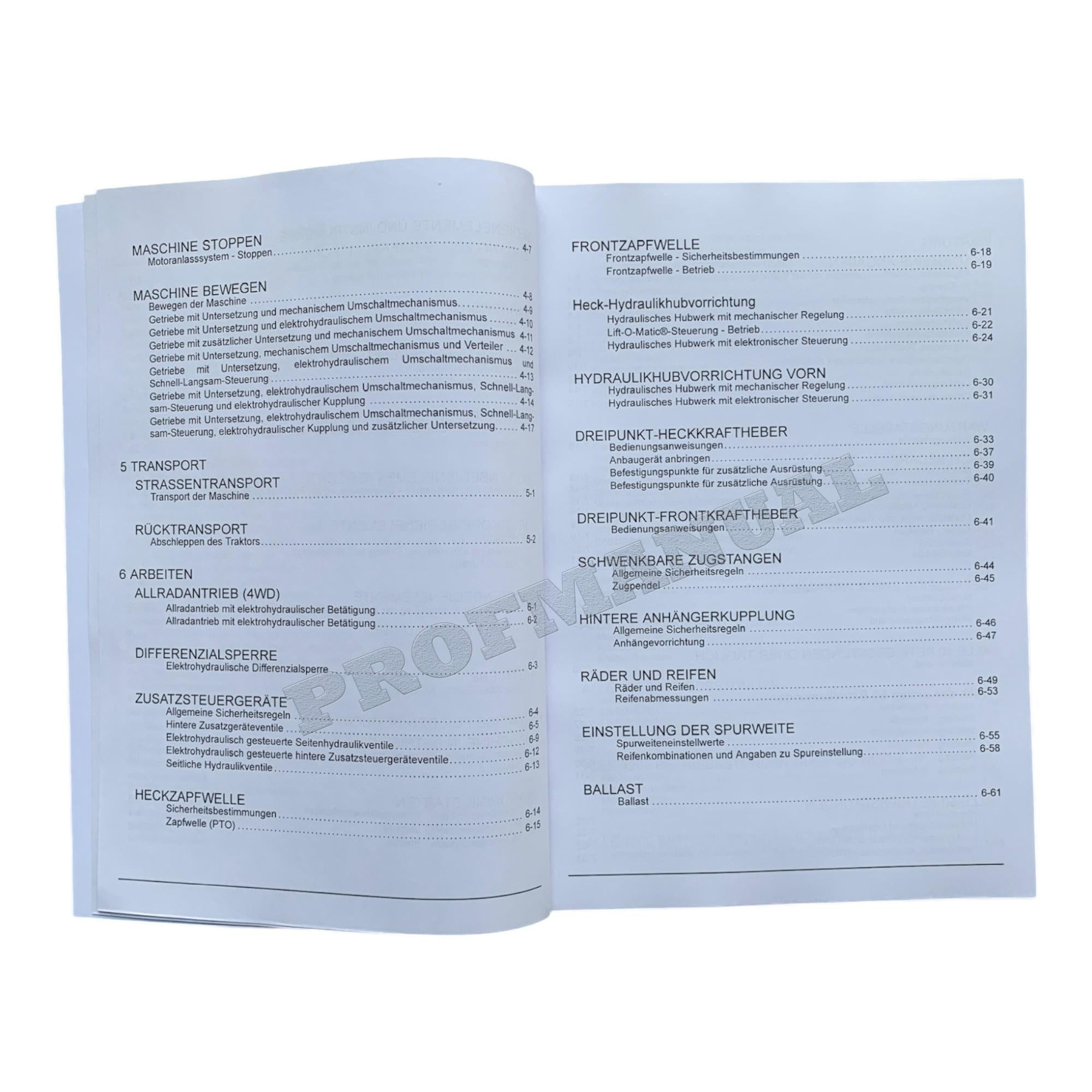 New Holland T4.75N T4.85N T4.95N T4.105N traktor betriebsanleitung