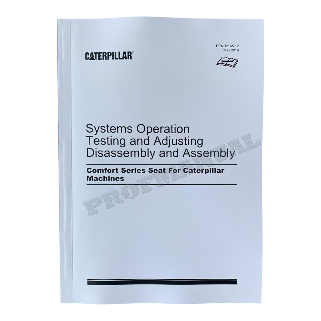 Caterpillar Cat Comfort Series Seat Machine Disassembly Assembly Manual
