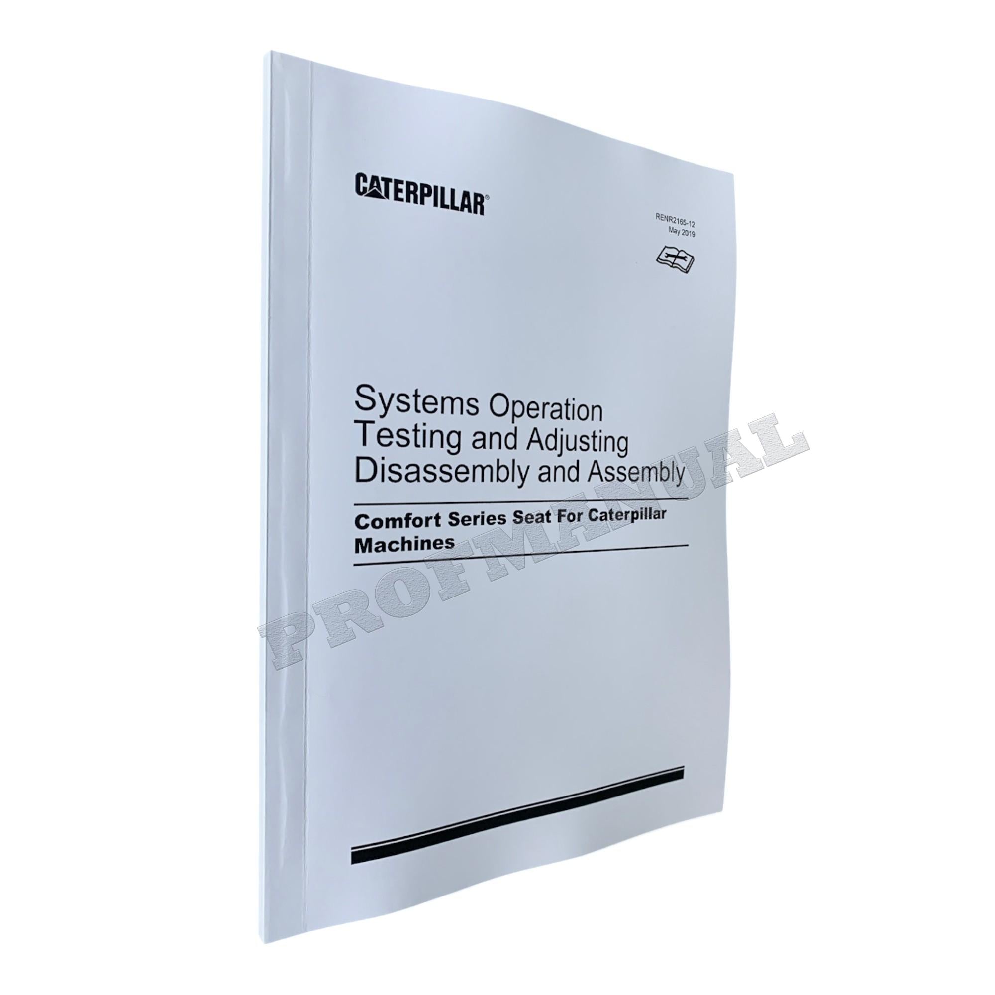 Caterpillar Cat Comfort Series Seat Machine Disassembly Assembly Manual