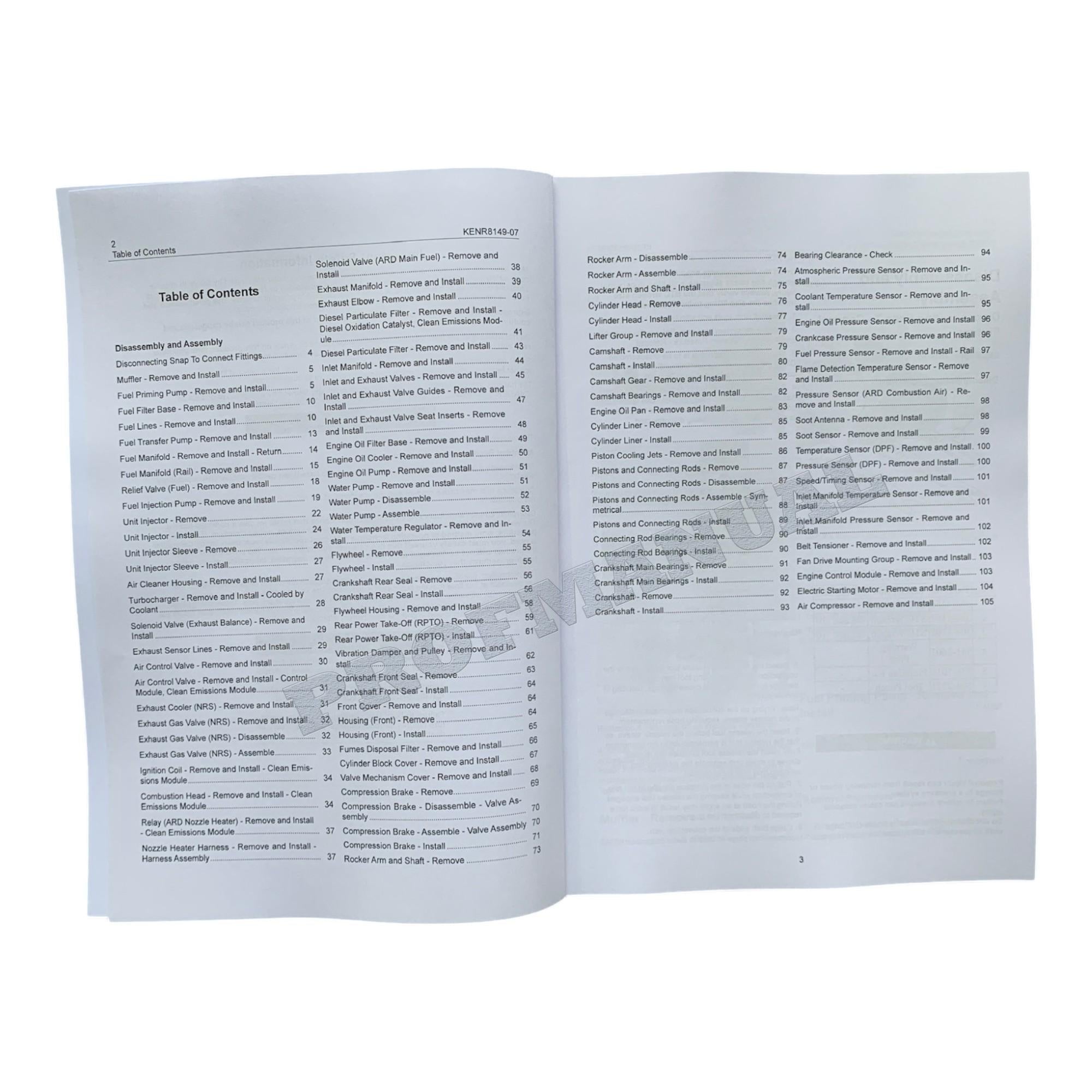 Caterpillar C9.3 Engine Loader Disassem Assem System Operat Test Adjust Full Service Manual