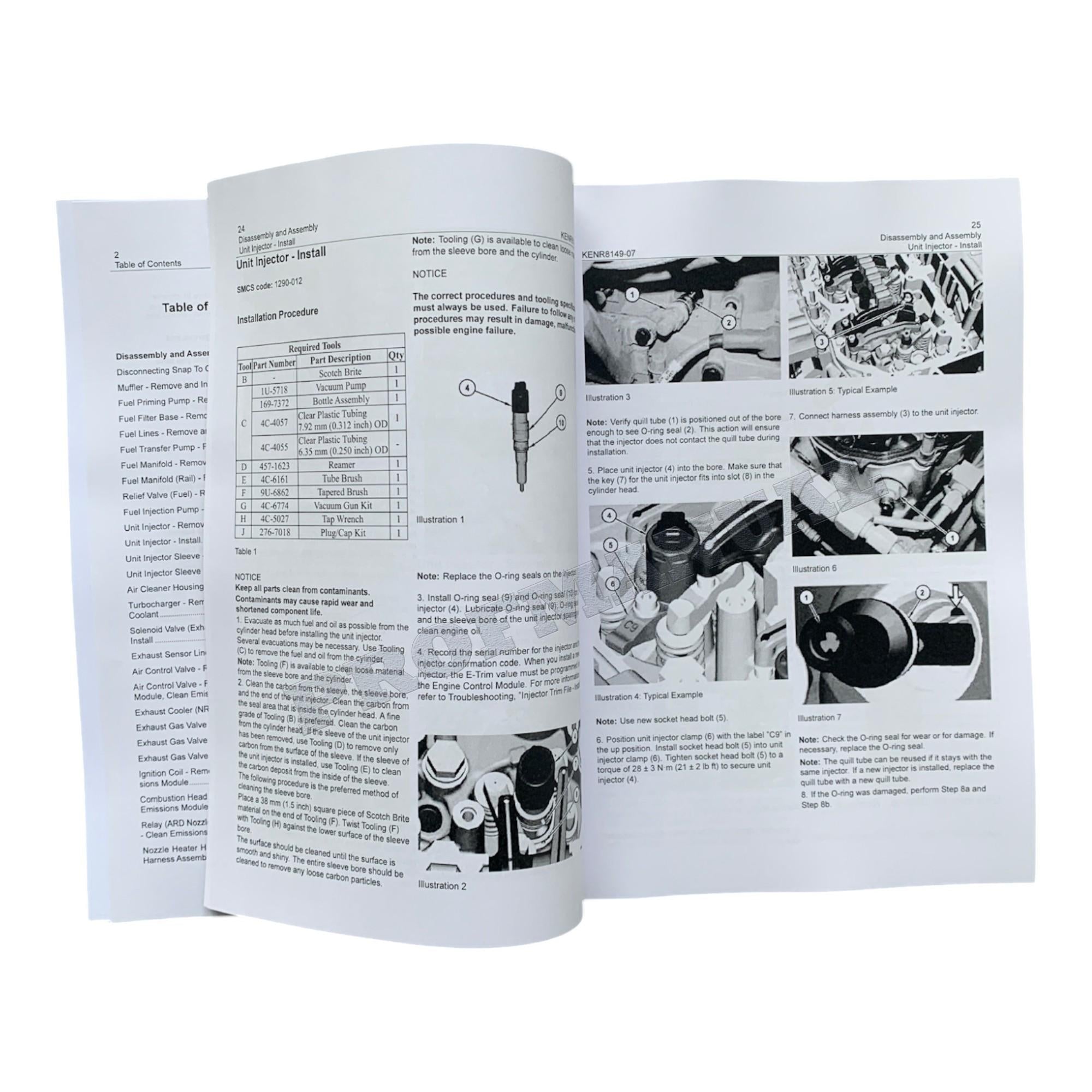 Caterpillar C9.3 Engine Loader Disassem Assem System Operat Test Adjust Full Service Manual