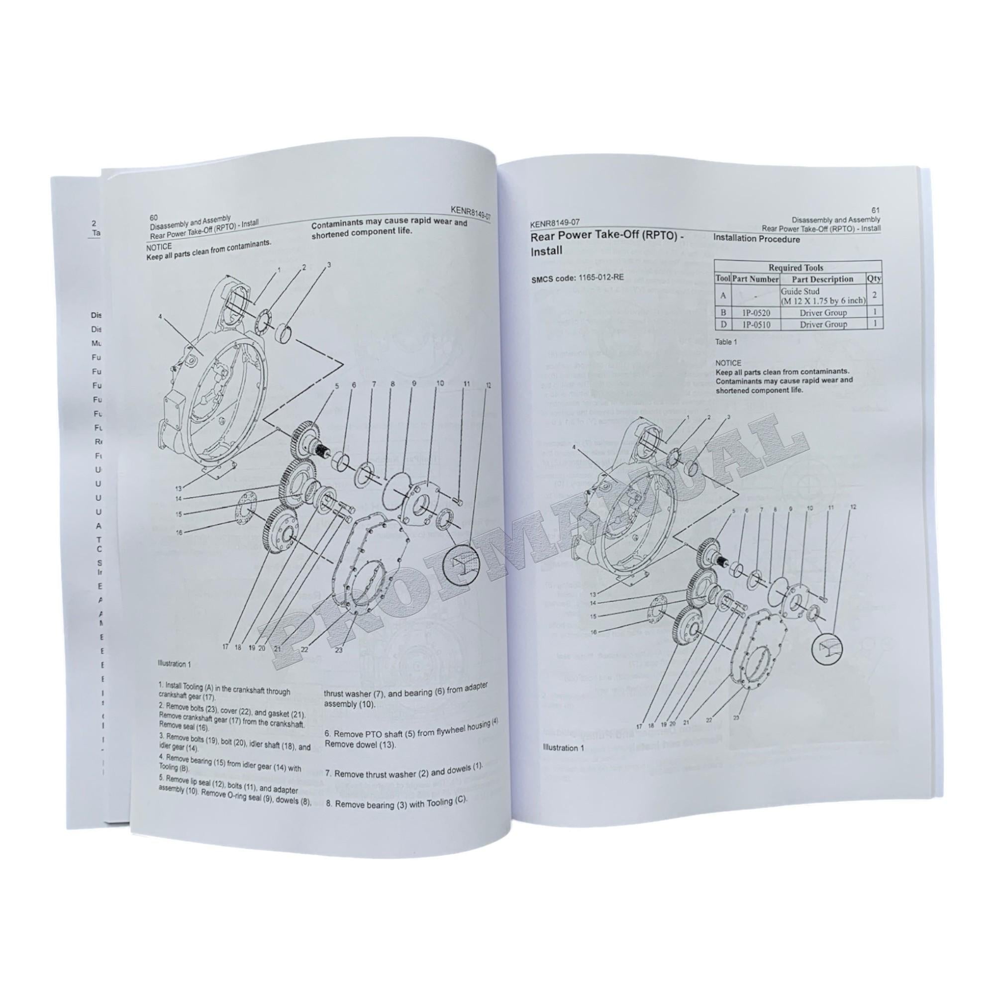 Caterpillar C9.3 Engine Loader Disassem Assem System Operat Test Adjust Full Service Manual