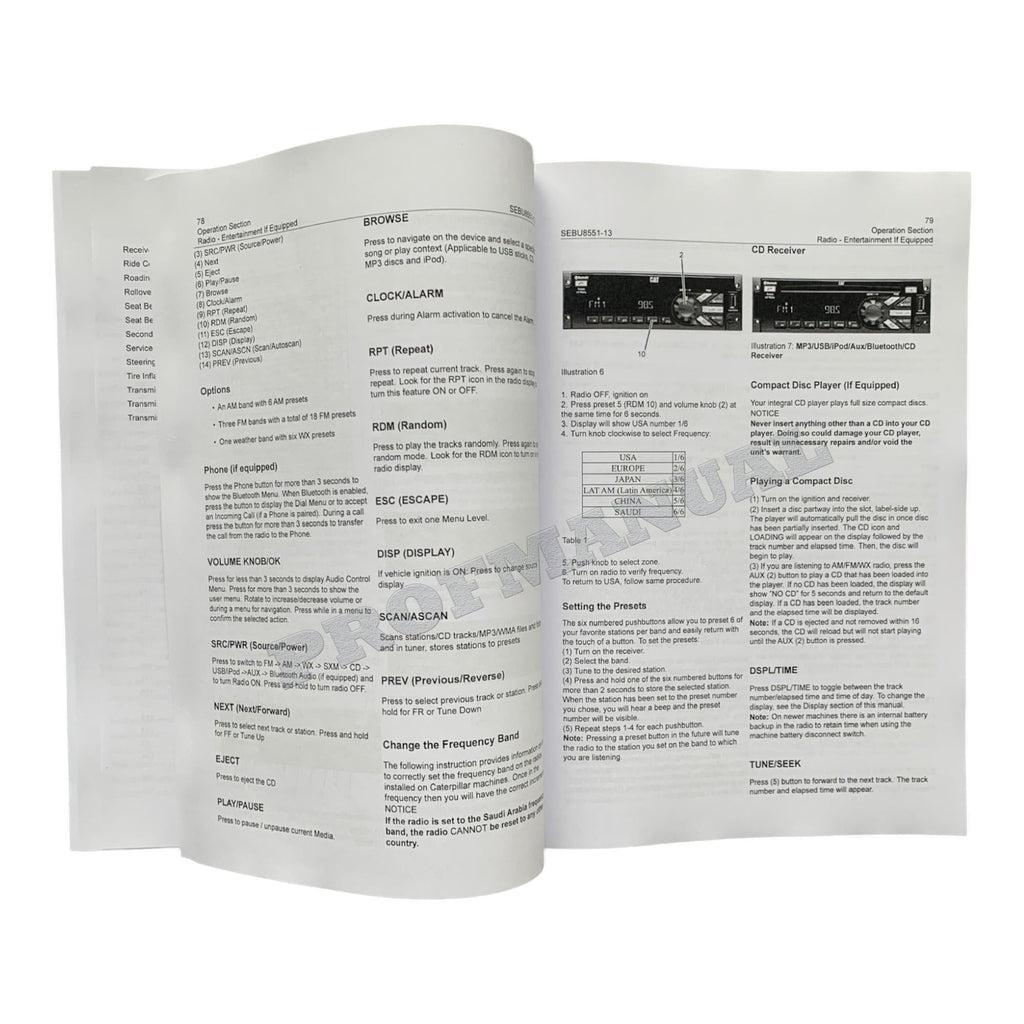 Caterpillar 966K 972K Wheel loader Operators Maintenance Manual