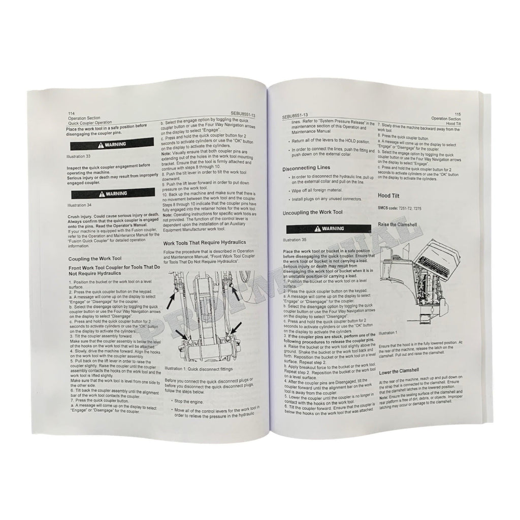Caterpillar 966K 972K Wheel loader Operators Maintenance Manual