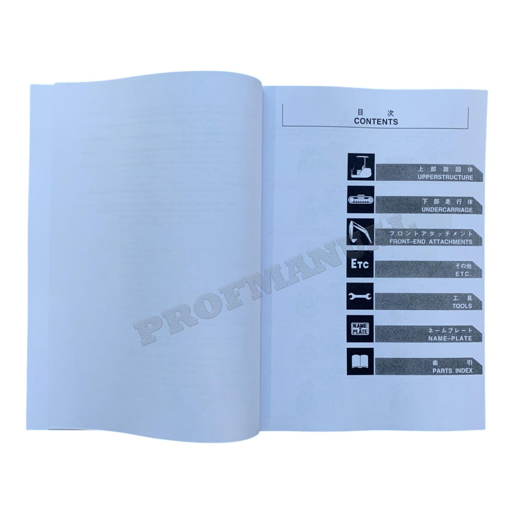 Manual del catálogo de piezas de la excavadora Hitachi EX35U número de serie 230001-