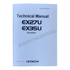 HITACHI EX27U EX35U EXCAVATOR SERVICE MANUAL
