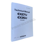 HITACHI EX27U EX35U EXCAVATOR SERVICE MANUAL