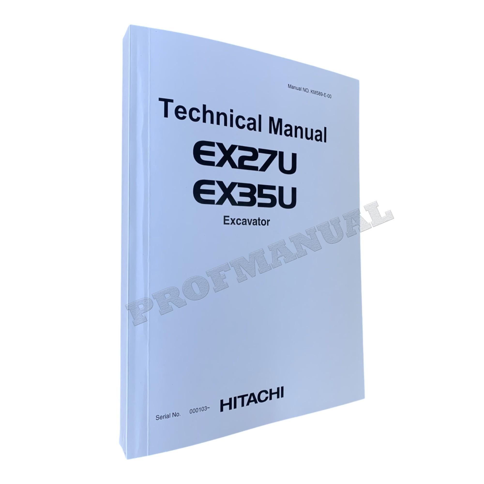 HITACHI EX27U EX35U EXCAVATOR SERVICE MANUAL