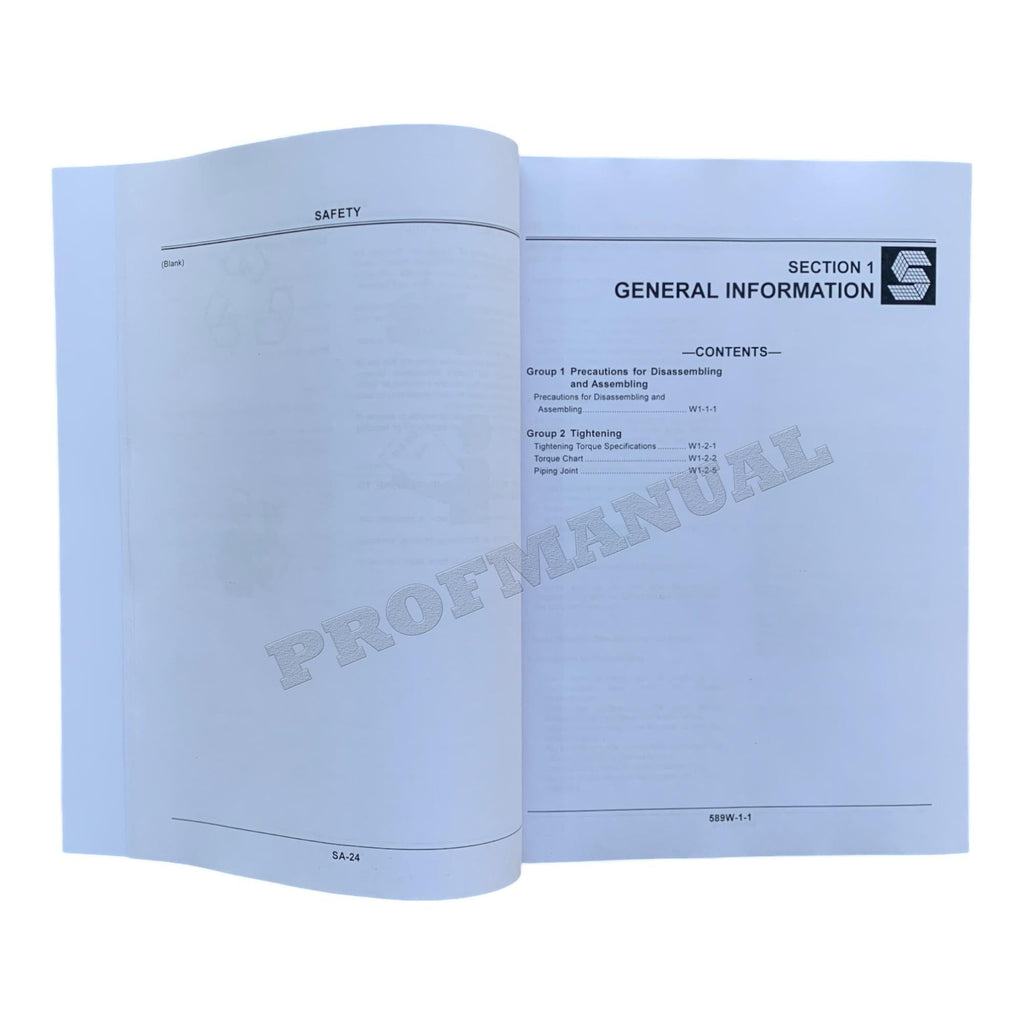 HITACHI EX27U EX35U EXCAVATOR SERVICE MANUAL