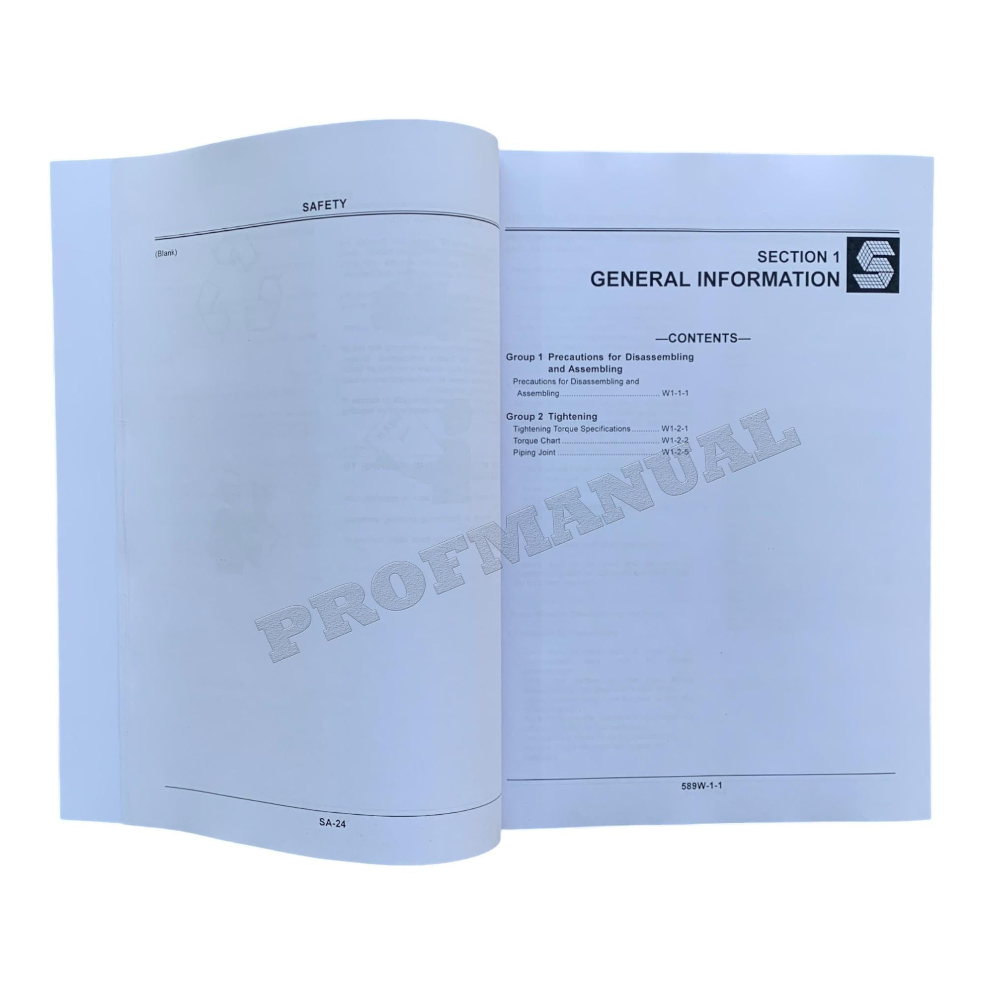 HITACHI EX27U EX35U EXCAVATOR SERVICE MANUAL