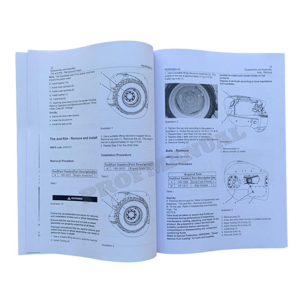 Manual de servicio del tren de potencia del cargador Caterpillar 252B 252B2 262B Desmontaje Montaje